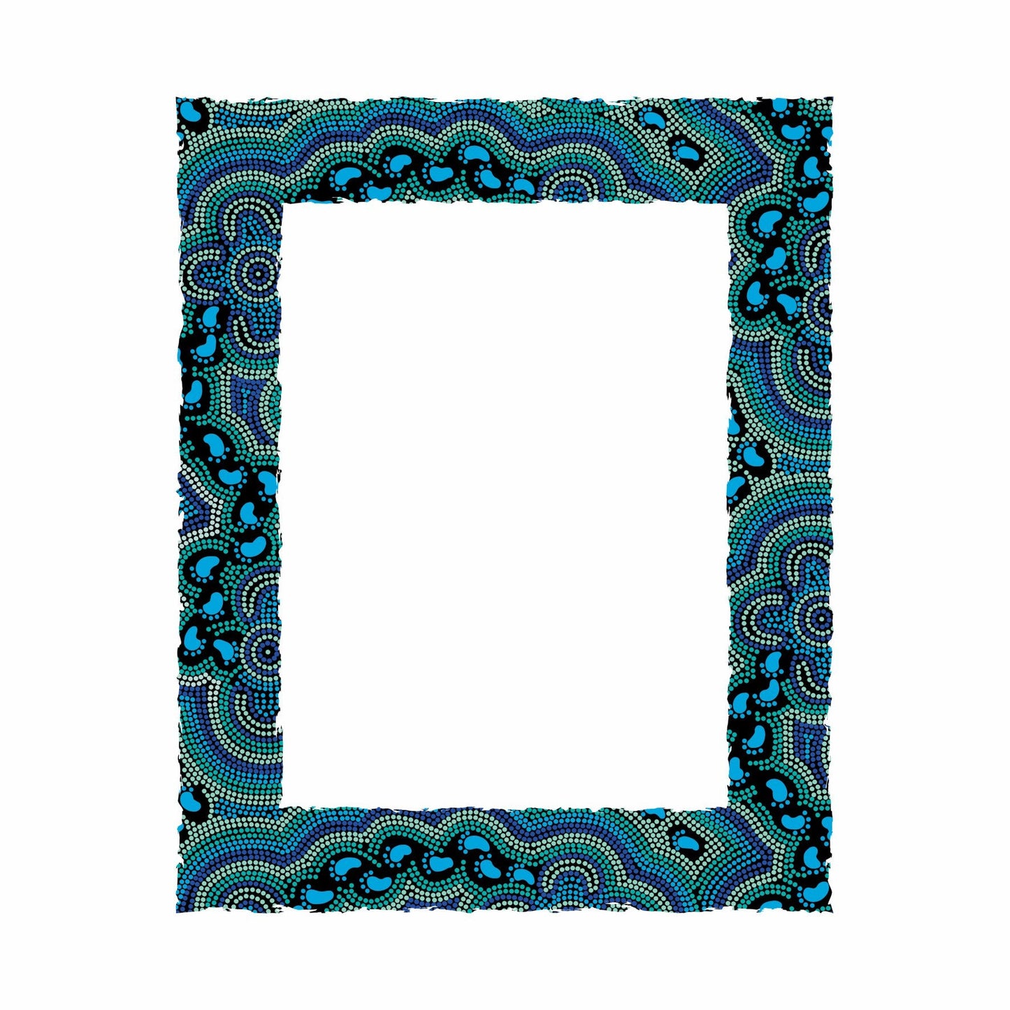 Wooden Photo Frame - On Walkabout Blue