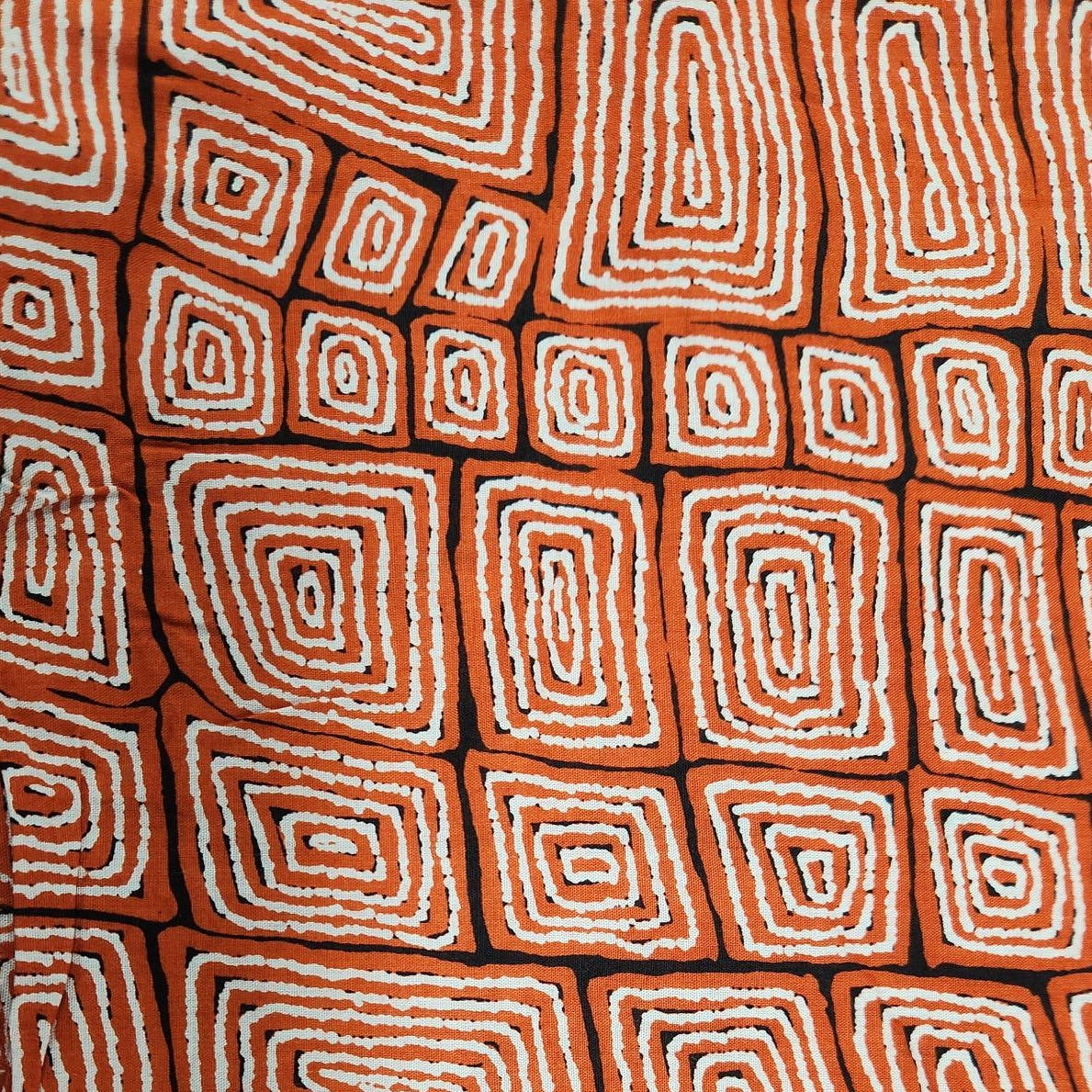 CLEARANCE Tablecloth Thomas Red/Mandarine - Fair Dinkum Gifts