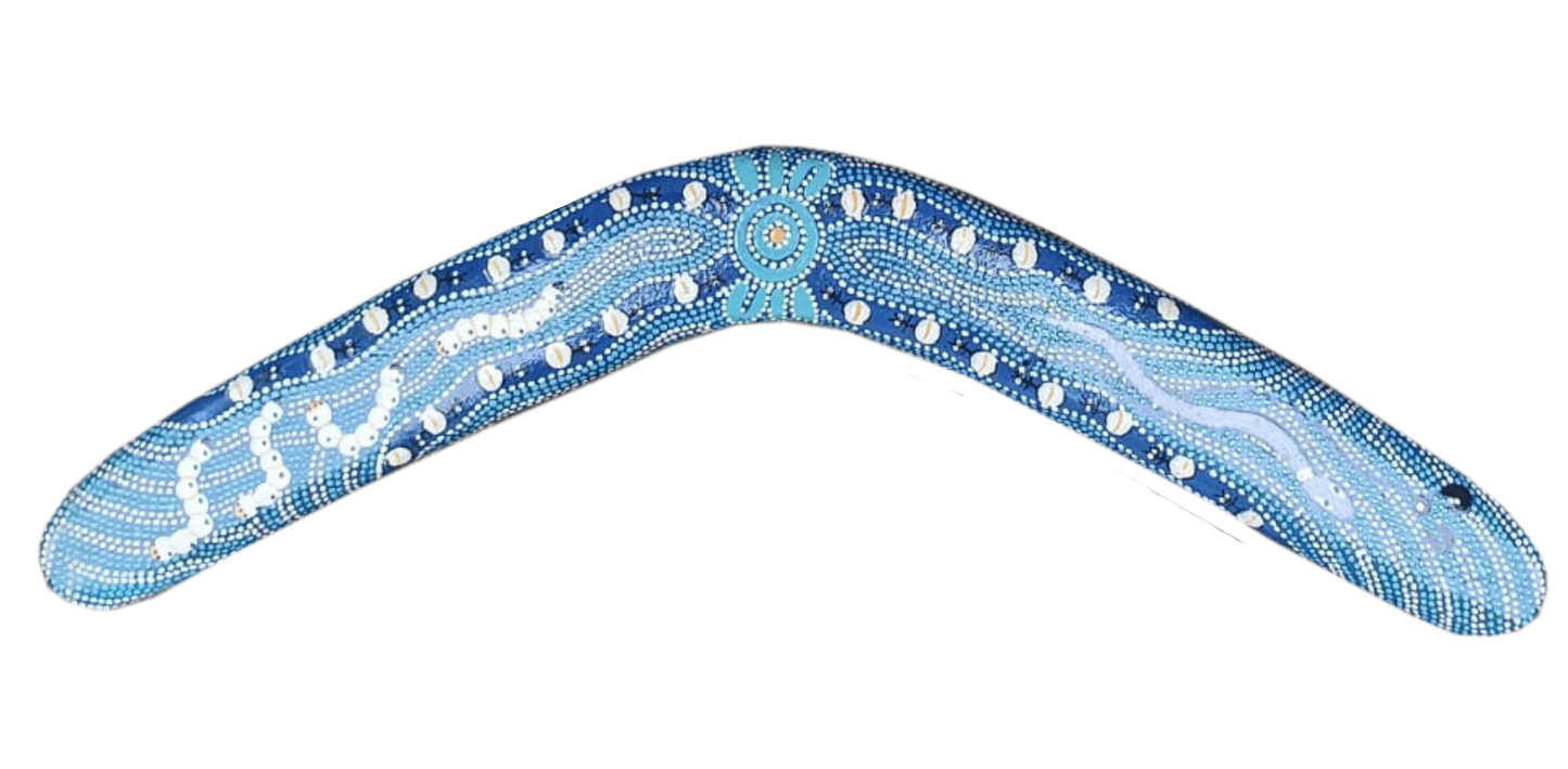 Boomerang - Bush Tucker Blue By Julie Paige - Fair Dinkum Gifts