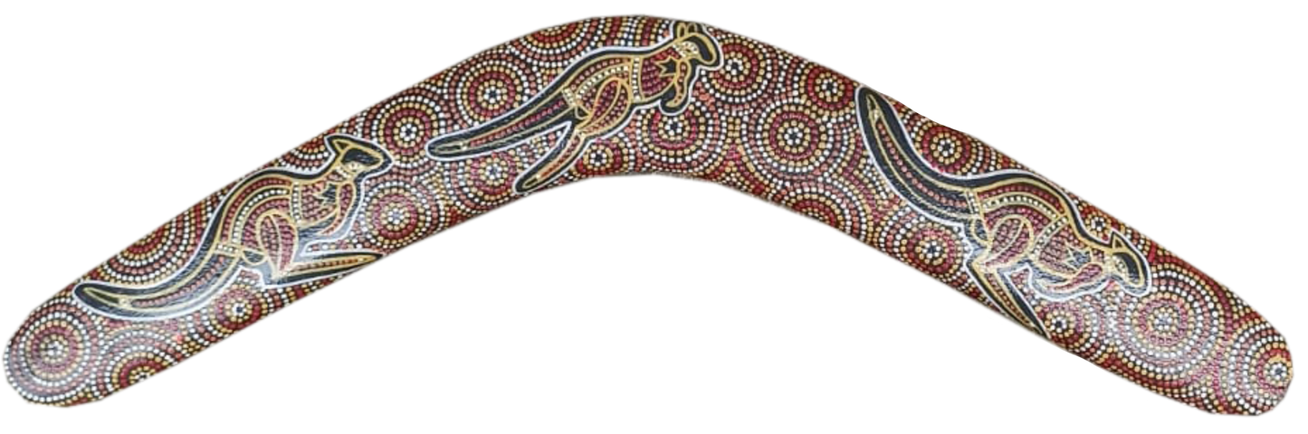 Boomerang - Desert Kangaroo By Susan Betts - Fair Dinkum Gifts