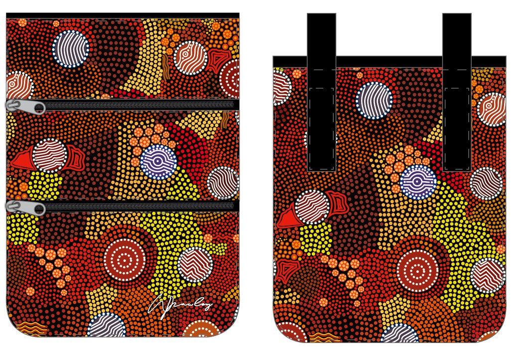 Compartment Zip Bag - Upper Bullawa By Wendy Pawley