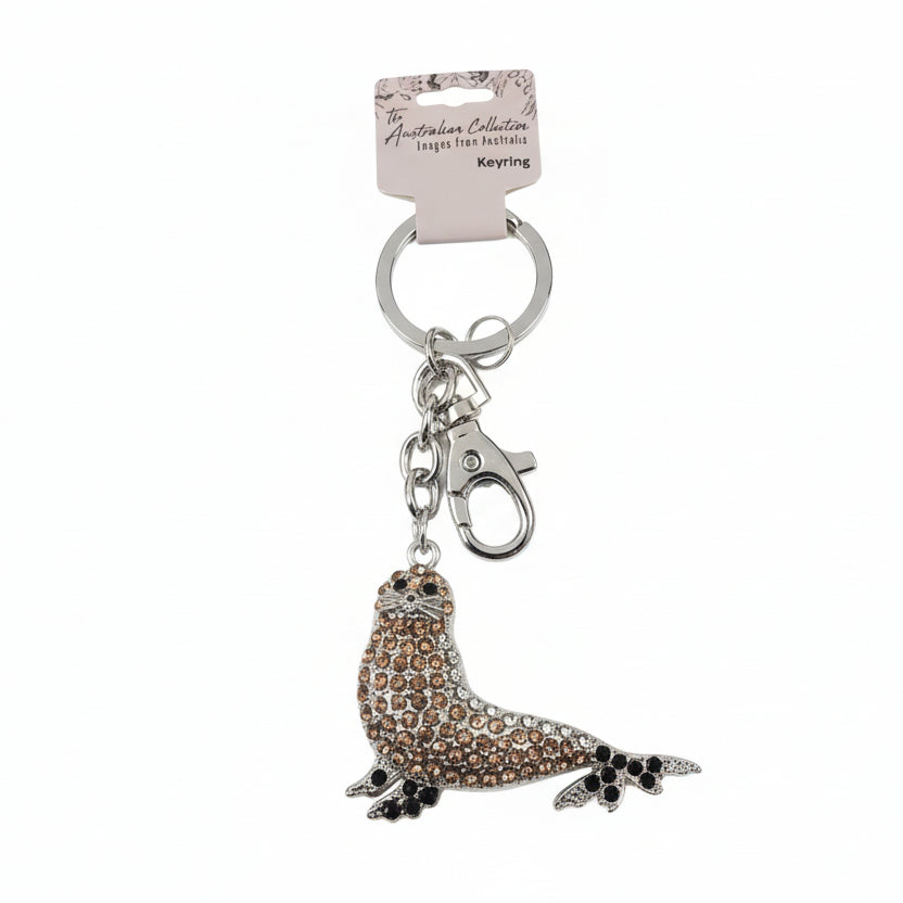 Bling keyring Sealion