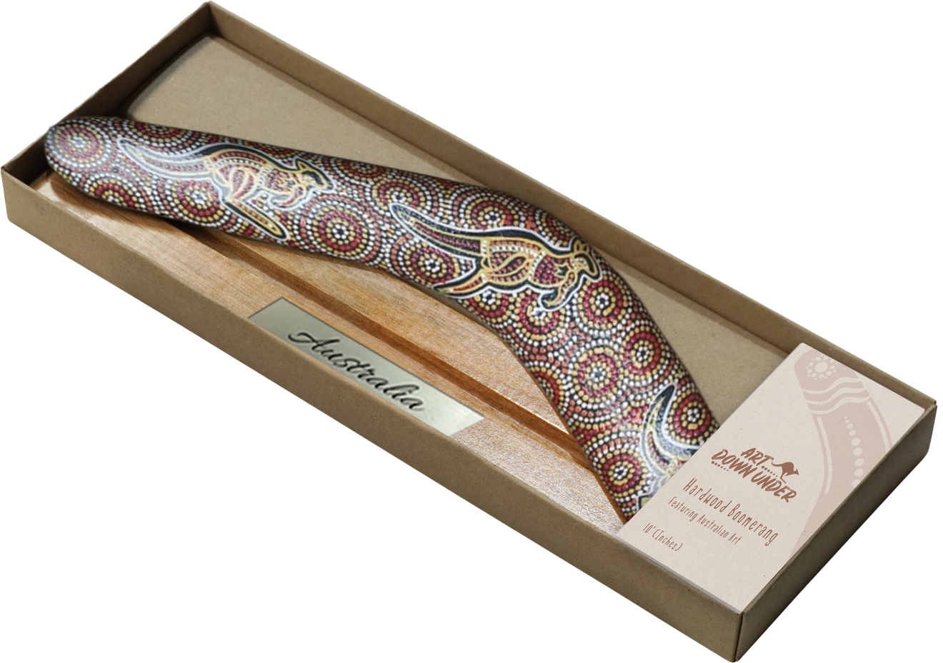 Personalised Boomerang - Desert Kangaroo - Fair Dinkum Gifts