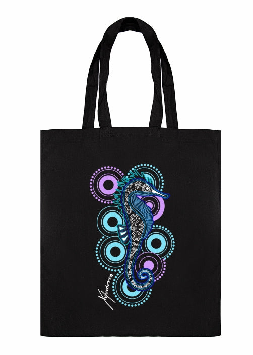 Shopping Tote Bag - Seahorse By Debbie Scott
