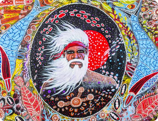 Set of 6 Placemats Art Down Under - Initiation Spirit Man