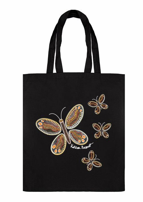 Shopping Tote Bag - Butterflies By Kathleen Buzzacott