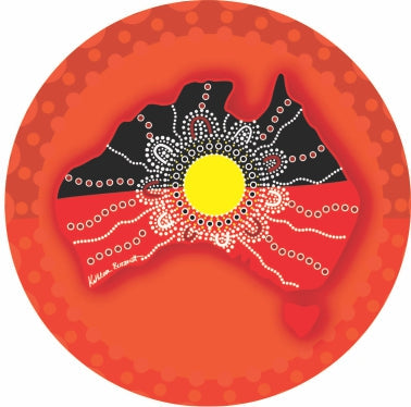 Aboriginal Ceramic Coasters By Kathleen Buzzacott - Fair Dinkum Gifts