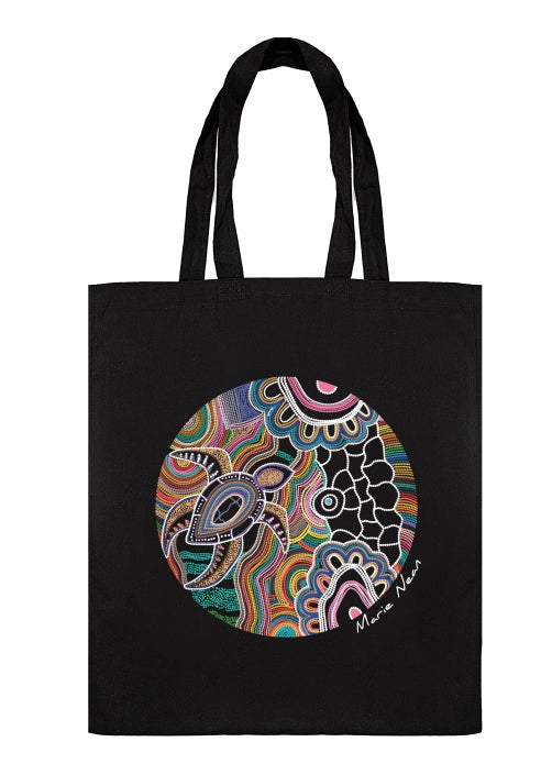 Shopping Tote Bag - Gurruu Gali-Waraba (Deep Water Turtle) By Marie Nean