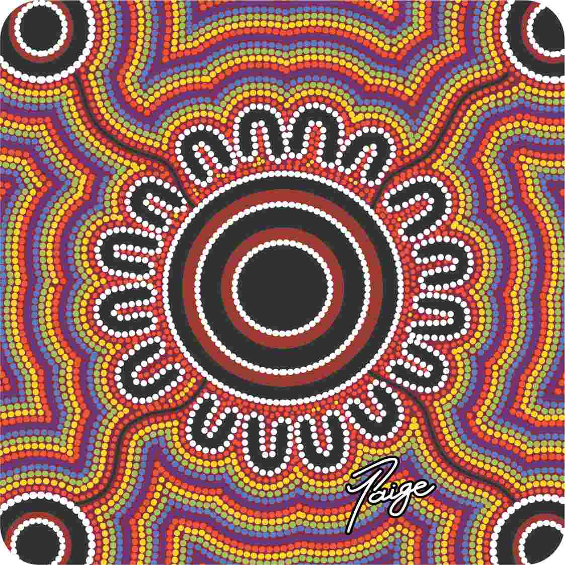 Aboriginal Ceramic Coasters By Tanita Paige - Fair Dinkum Gifts