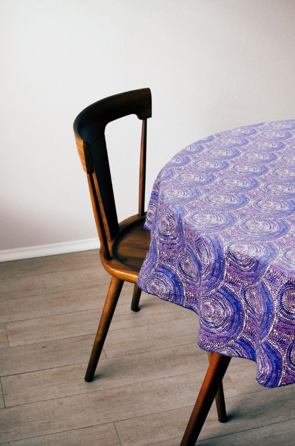 Tablecloth Sabrina Robertson Purple - Fair Dinkum Gifts
