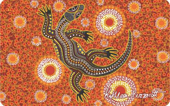 Flexi Magnet - Sand Goanna By Kathleen Buzzacott