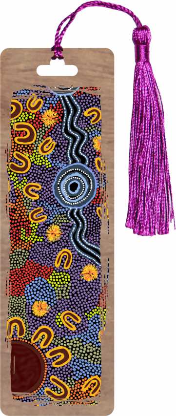 NEW - Aboriginal Design Bookmarks With Tassel