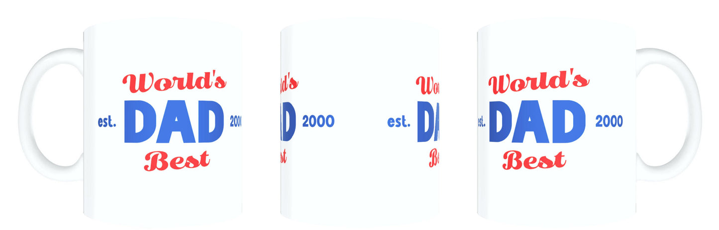Dad Mug - World's Best Dad Est 2000 FDG07-92-26145