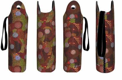 Wine Bottle Holder - Upper Bullawa By Wendy Pawley - Fair Dinkum Gifts