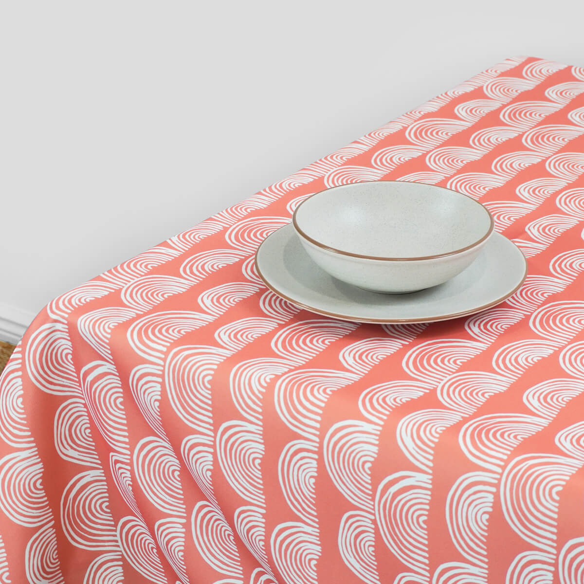 Waste2Wear Tablecloth Rainbow Coral