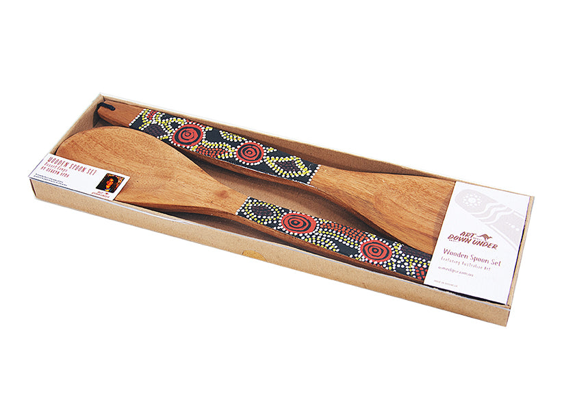Wooden Spoon Set - Desert Camps By Merryn Apma