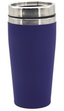 Happy Birthday Personalised Rubber Coated Travel Mug LARGE 475ml Gift Cup Choose Your Colour - fair-dinkum-gifts