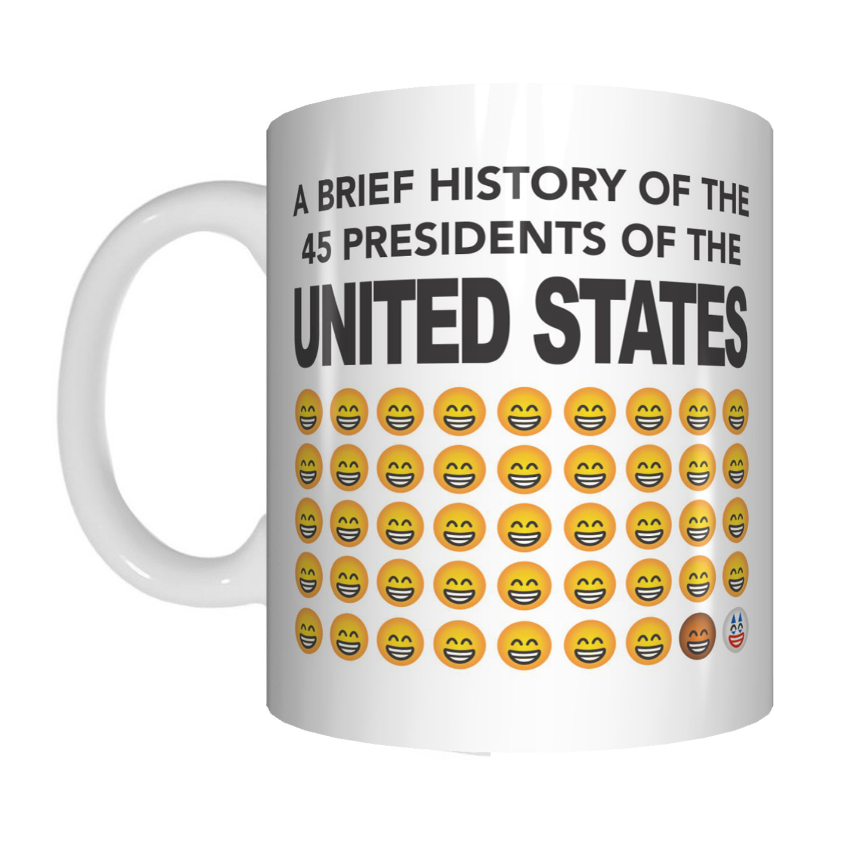 A Brief History of 45 President's Of The USA Trump Coffee Mug Gift Fun   Fair Dinkum Gifts