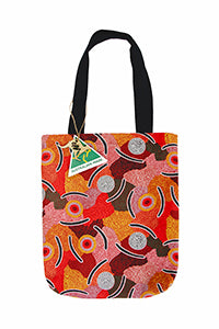 Mans Ceremony Tote Bag Aboriginal Small - Fair Dinkum Gifts