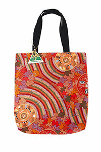 Women's Corroboree Large Tote Bag Aboriginal