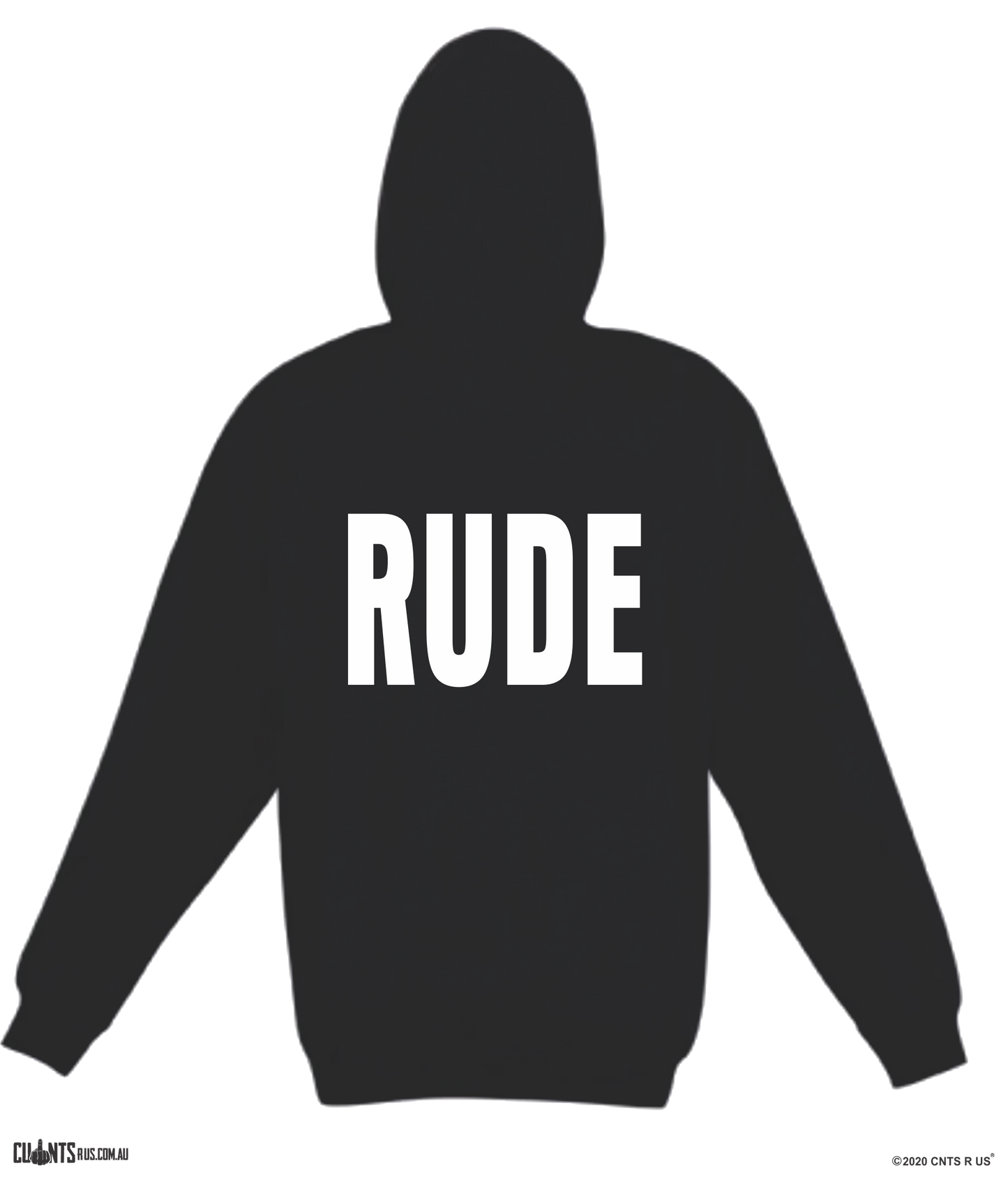 RUDE Black Hoodie Jumper CRU01-TP212H-30004