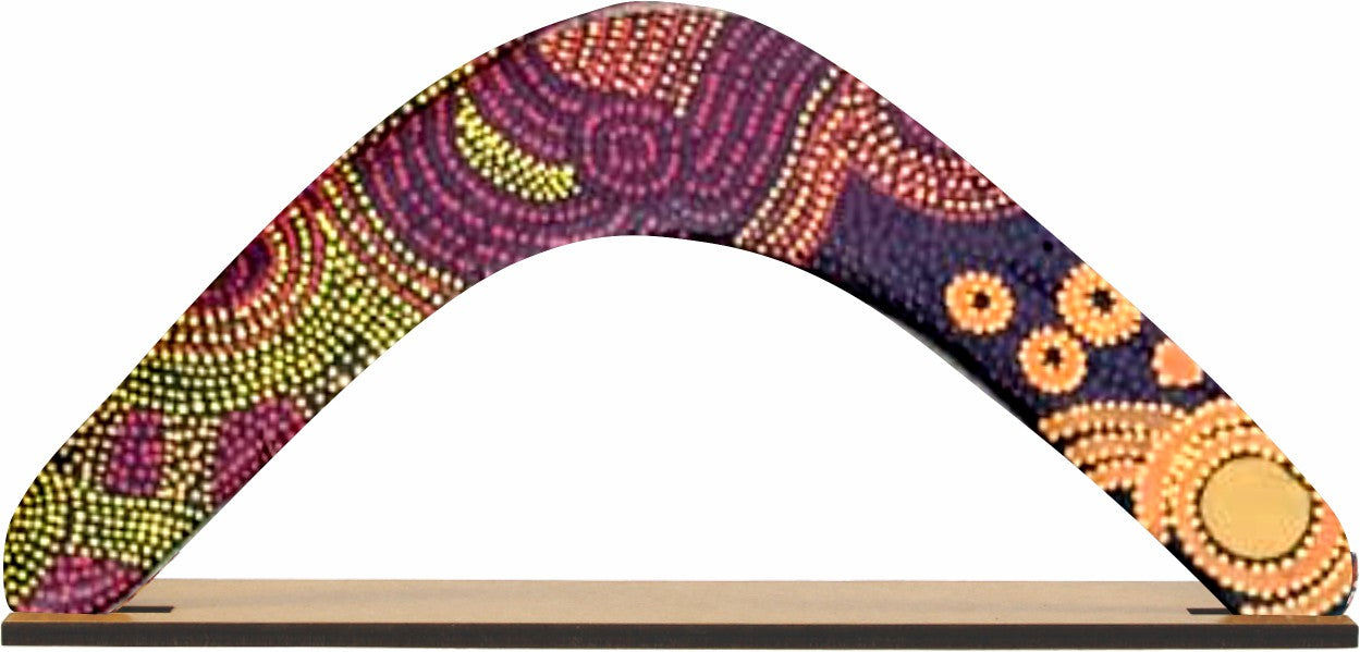 Returning Boomerang - Alison Munti Riley Orange