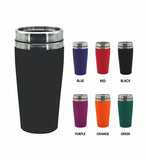 Coffee Order Travel Mug Personalised 475ml Rubber Paint Coated Choose Your Colour - fair-dinkum-gifts