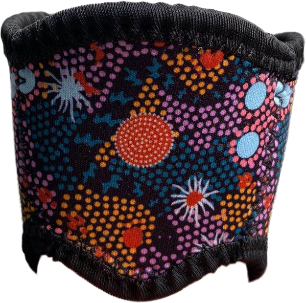 **NEW** Wine Glass Coolers - 10 Bulurru Aboriginal Designs To Choose From - fair-dinkum-gifts