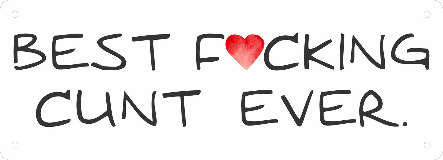 Number Plate - Best Fucking Cunt Ever