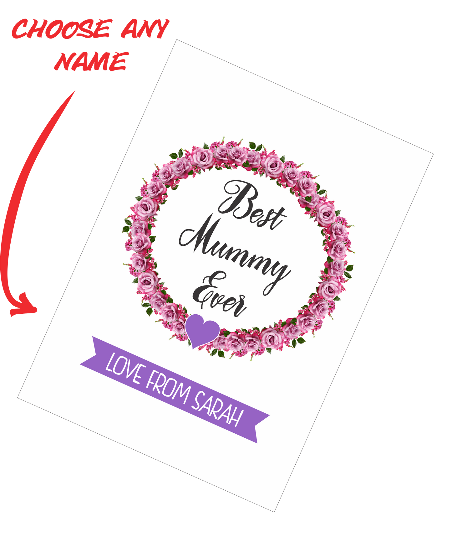 Personalised Mother's Day Teatowel - Best Mummy Ever FDG03-03-20000 - fair-dinkum-gifts