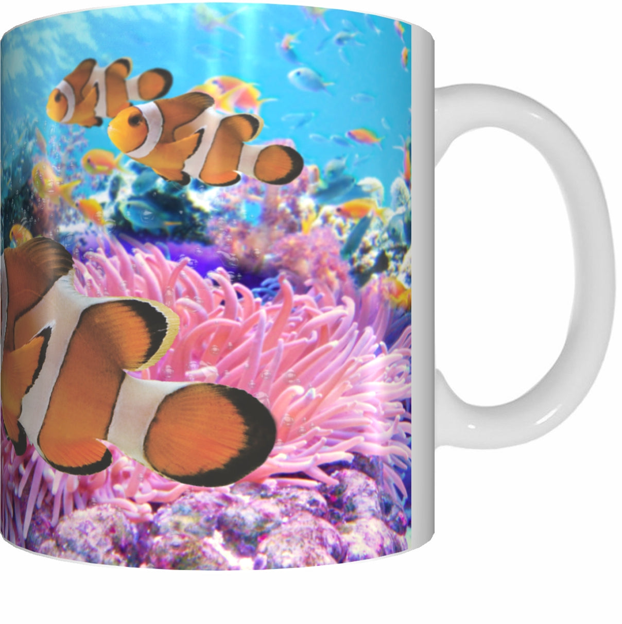 BLUE TANG & CLOWNFISH Mug Cup 300ml Gift Aussie Australia Fish Nemo Dory Great Barrier Reef - fair-dinkum-gifts