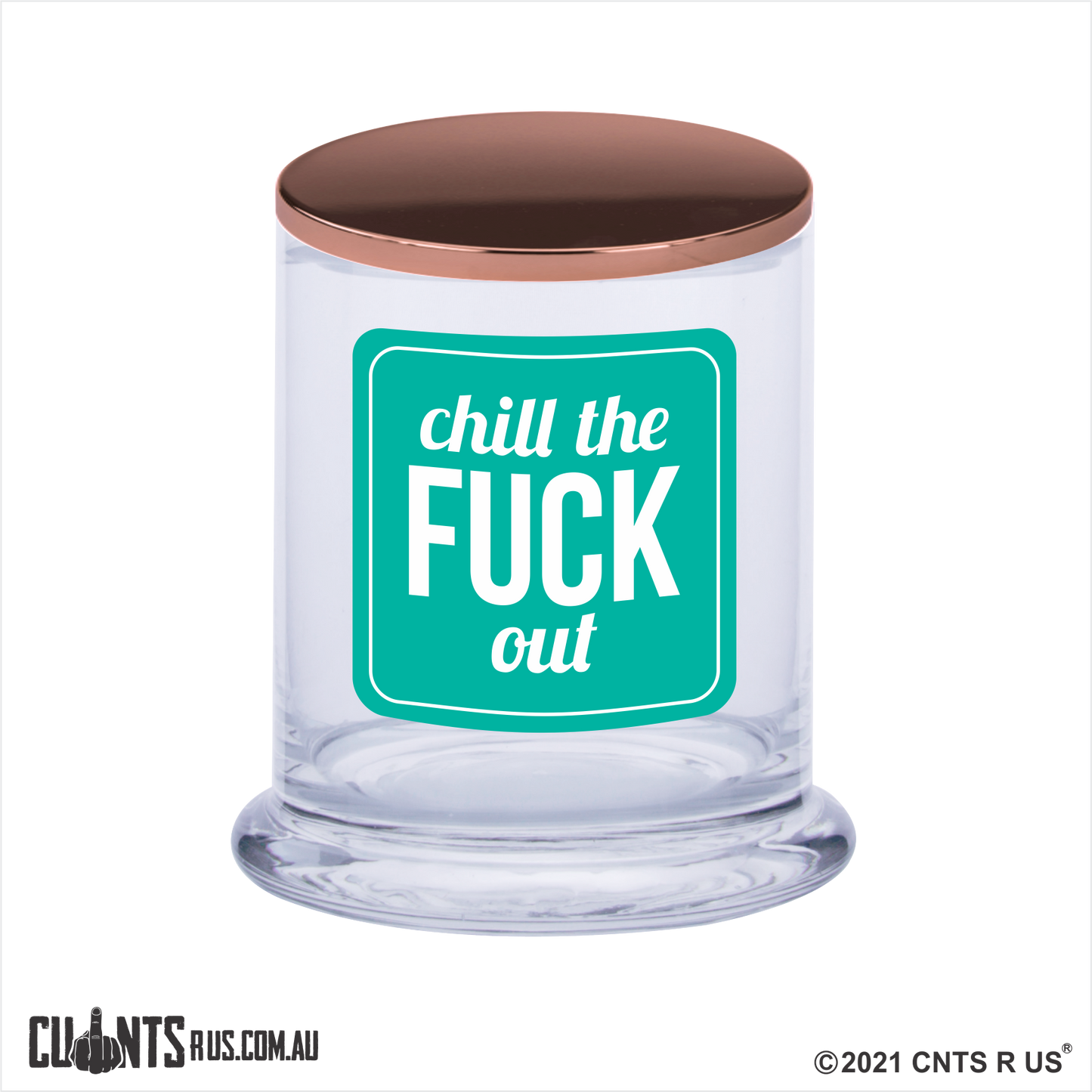 Chill The F*ck Out Scented Candle Rude - fair-dinkum-gifts