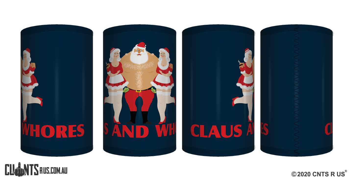 Claus And Whores Stubby Holder CRU26-40-12110 - fair-dinkum-gifts