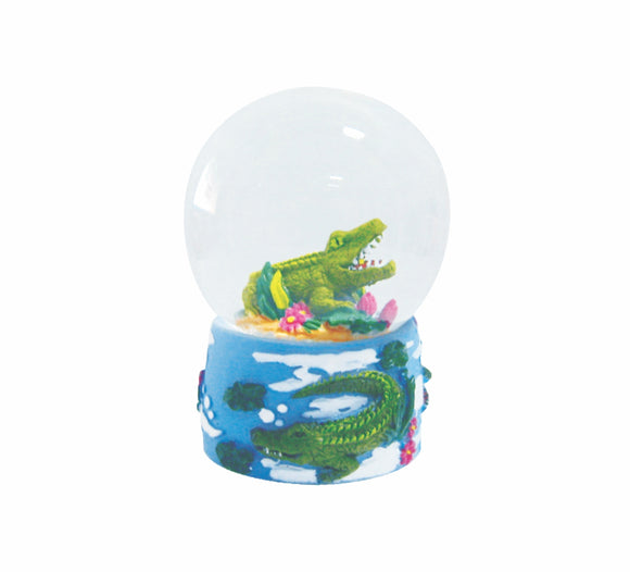 Curled Croc Water Ball 35mm Glitter Crocodile Desk Accessories Gifts Waterballs - fair-dinkum-gifts