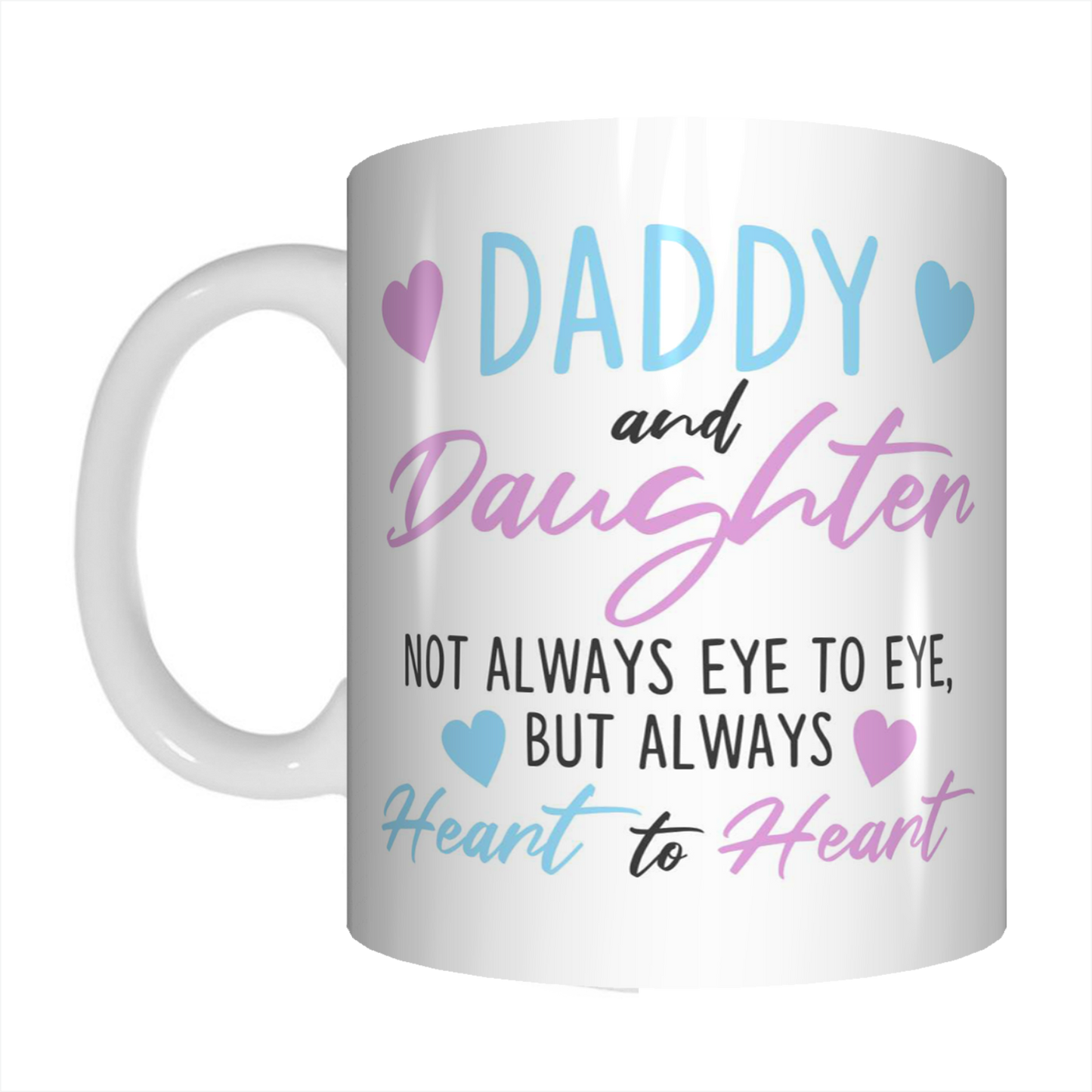 Daddy And Daughter Heart To Heart Coffee Mug Gift For Father's Day FDG07-92-26020 - fair-dinkum-gifts