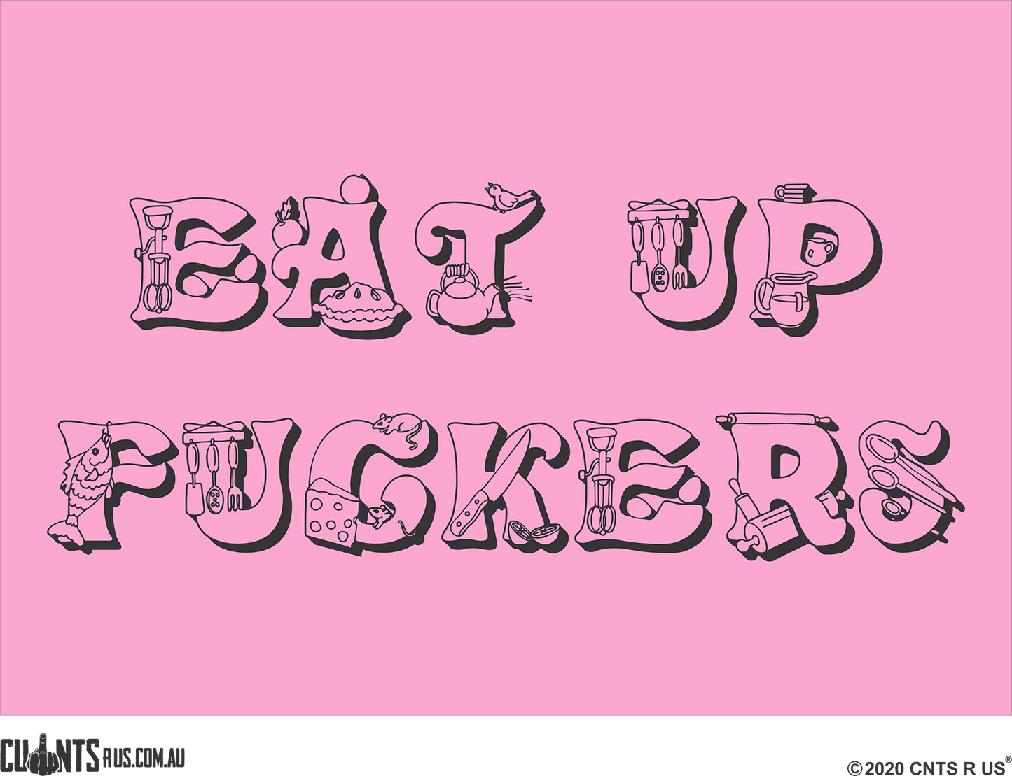 Eat Up Fuckers Decorative Placemat FDG26-22-31001