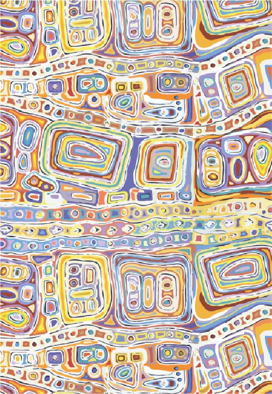 Gari Dari Microfibre Teatowel - Felicity Robertson (Yellow)