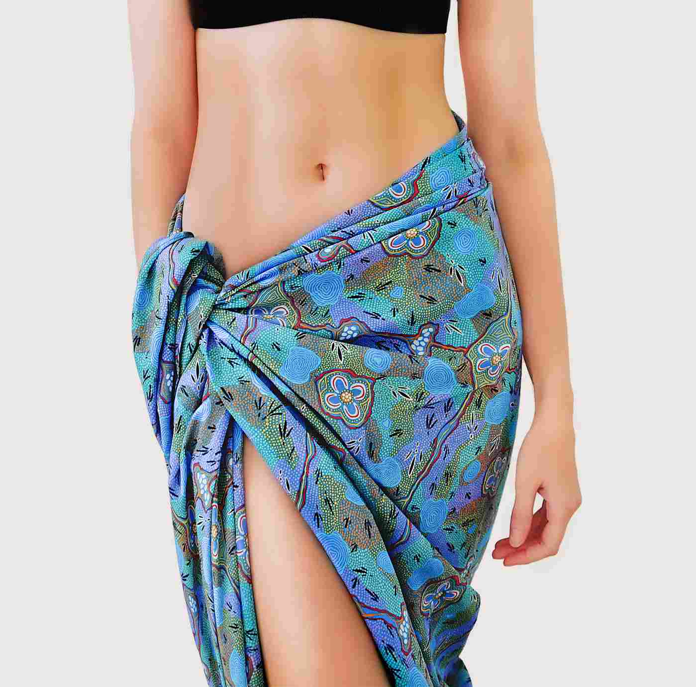 Bush Tucker Gathering Chiffon Sarong