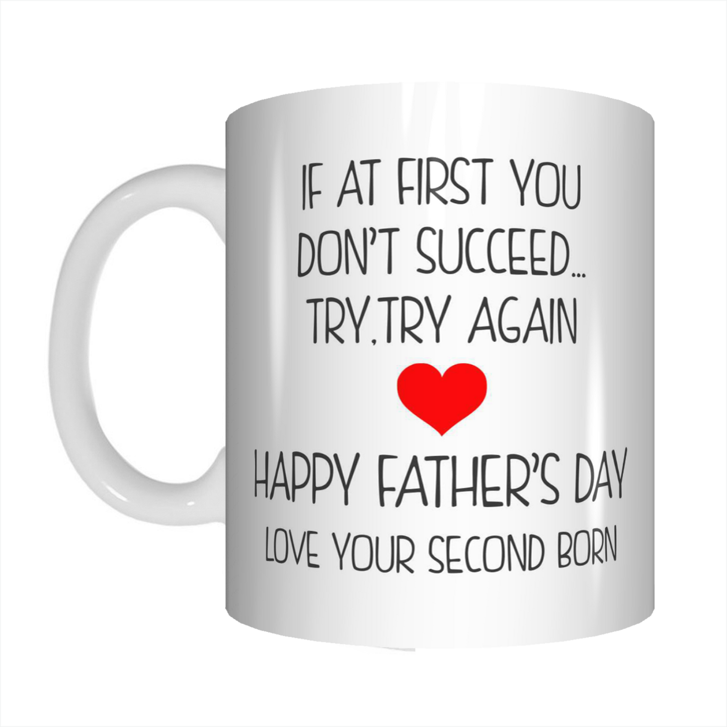 If At First You Don't Succeed Try Again Coffee Mug Gift For Dads On Father's Day FDG07-92-26039 - fair-dinkum-gifts