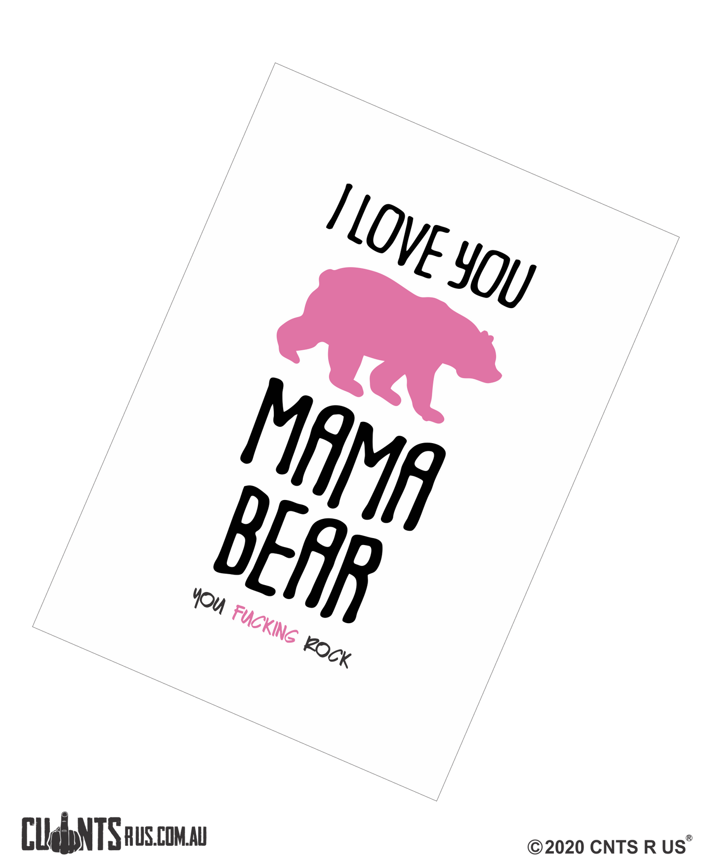 I Love You Mama Bear You Fucking Rock Mother's Day Cotton Teatowel CRU03-03-14012 - Fair Dinkum Gifts