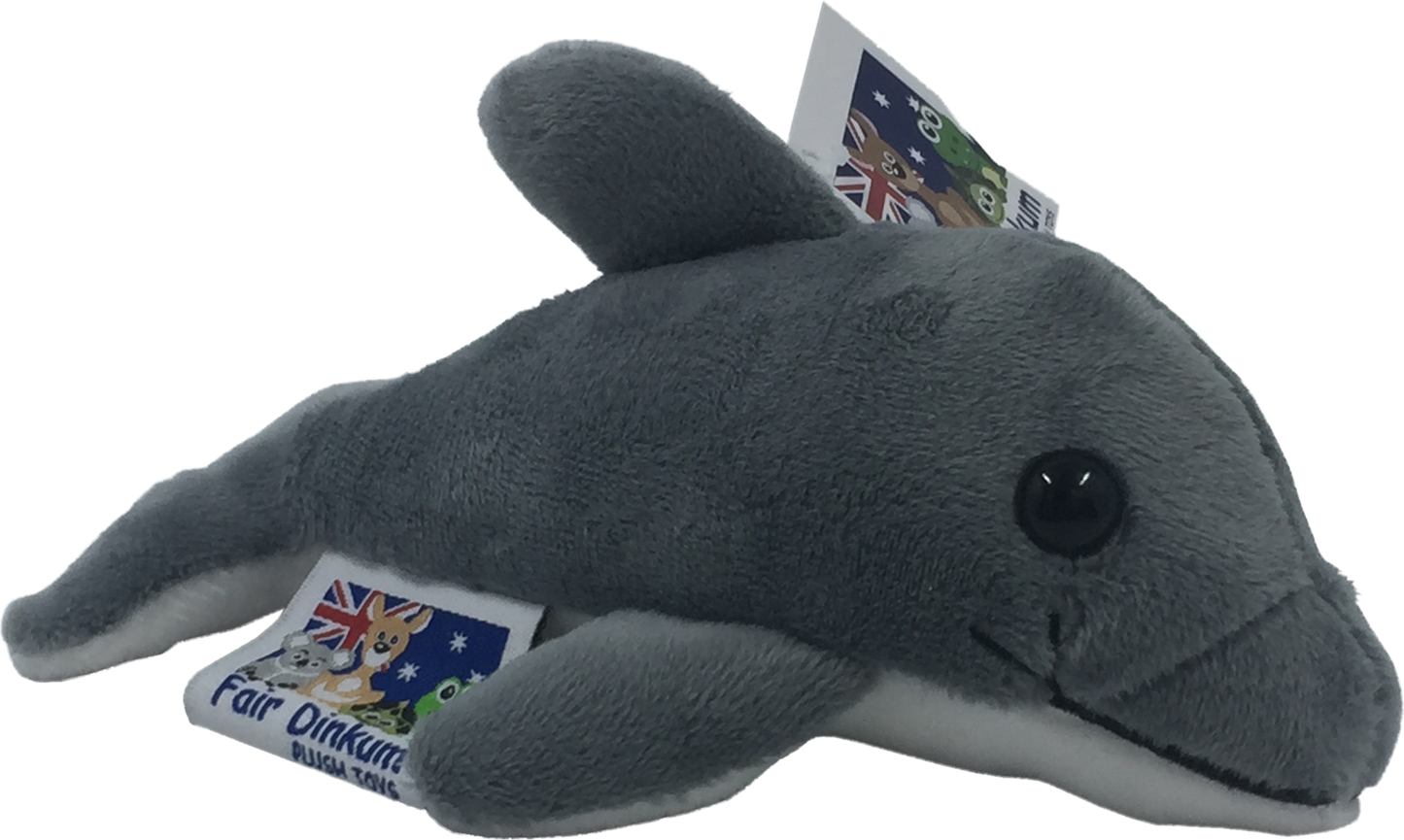 Mini Dolphin Plush Pink or Grey Dolphin Calf Toy 10cm