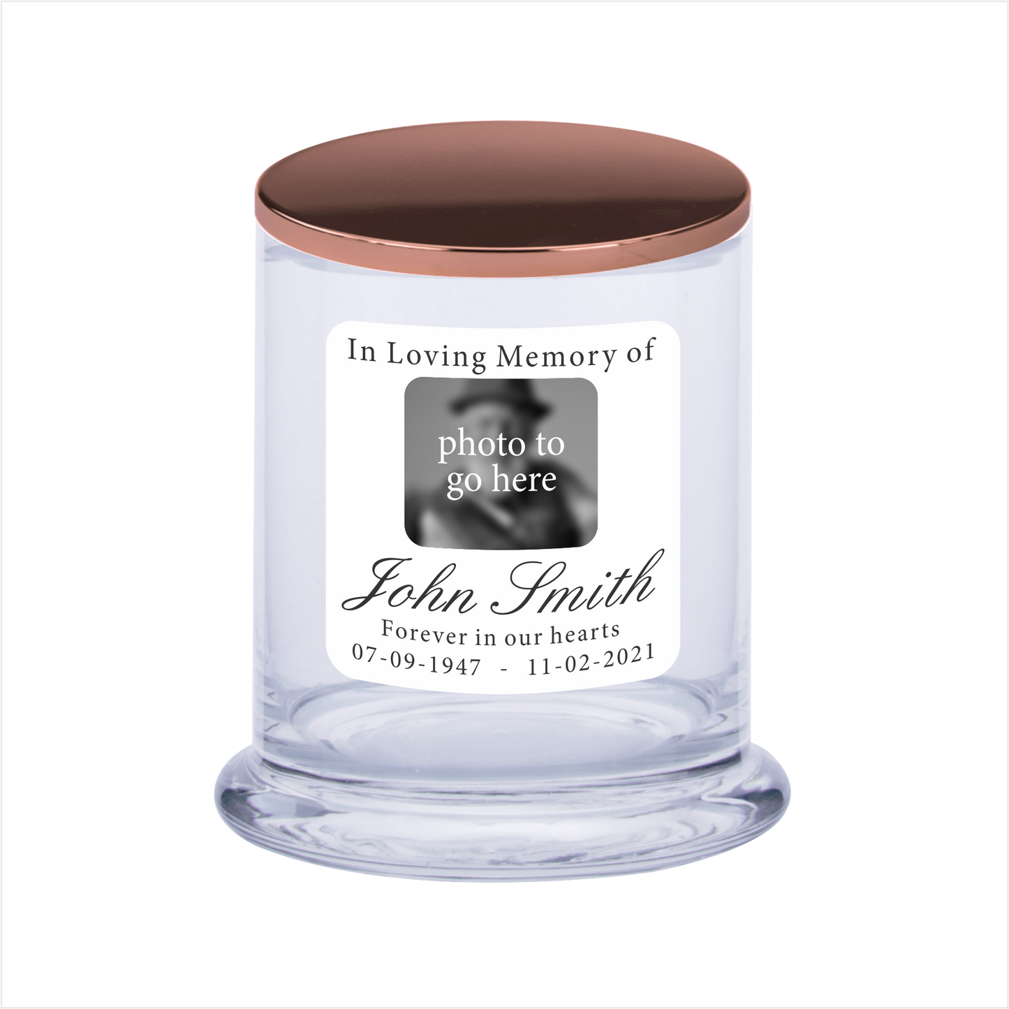 Personalised In Loving Memory Soy Scented Candle Memorial Gift - fair-dinkum-gifts
