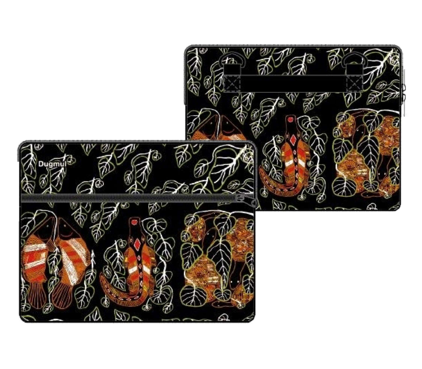 Graham Kenyon Ipad Case Bag with Zip and Strap Aboriginal Indigenous Art - fair-dinkum-gifts