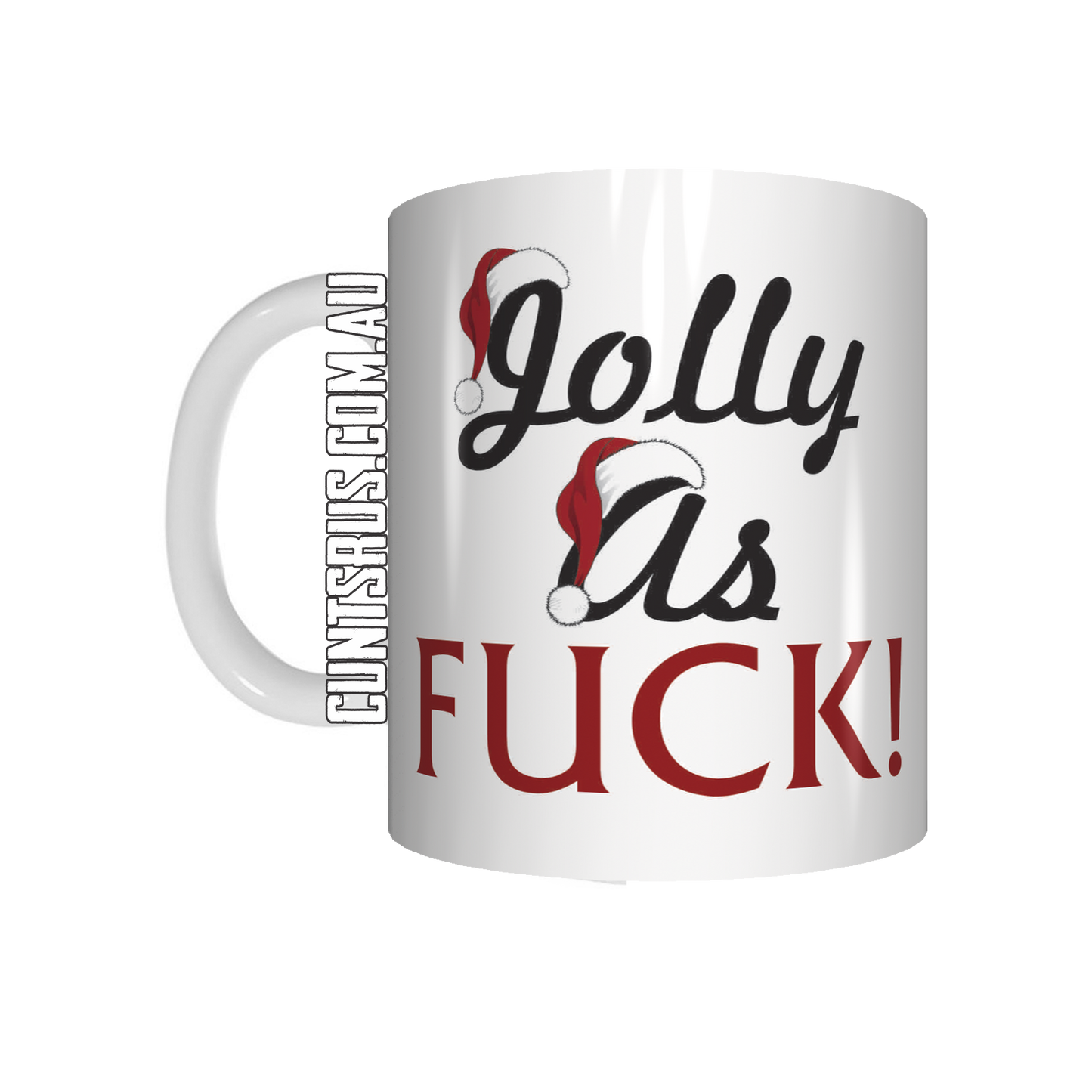 Jolly As Fuck Funny Christmas mug CRU07-92-12092 - fair-dinkum-gifts