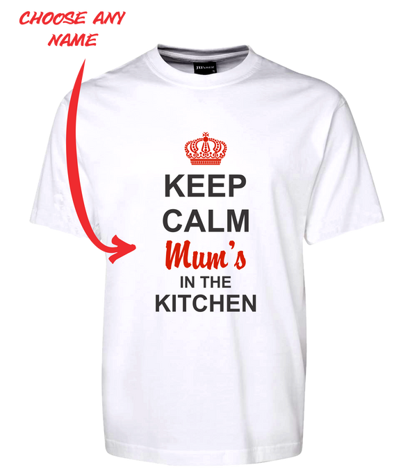 Keep Calm Mum's In The Kitchen Tee T-Shirt For Mother's Day Birthday - fair-dinkum-gifts
