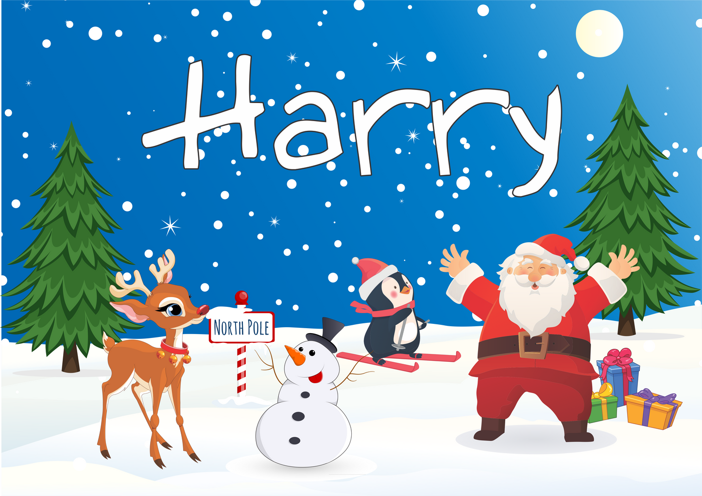 Kids Personalised Christmas Placemat FDG26-22-24100 - fair-dinkum-gifts