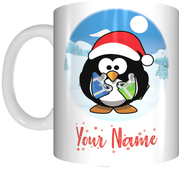 KIDS Christmas Personalised Name Mug XMAS Gift for Children Customised With Own Name - fair-dinkum-gifts