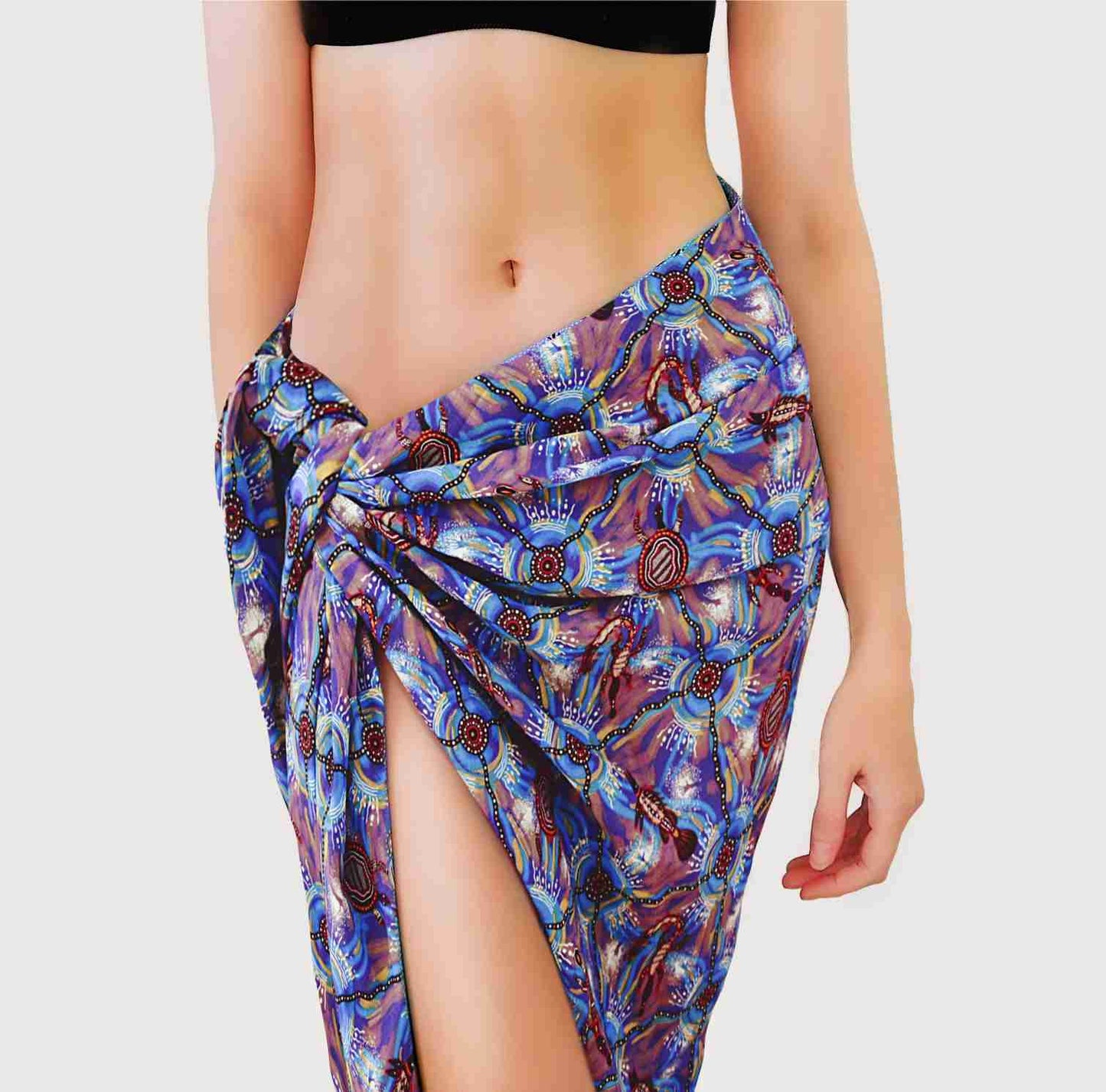 Meeting Place (Water) Chiffon Sarong