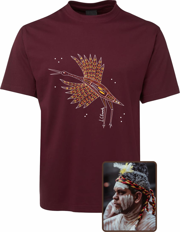 T Shirt ADULT Regular Fit - Louis Enoch, Brolga Design