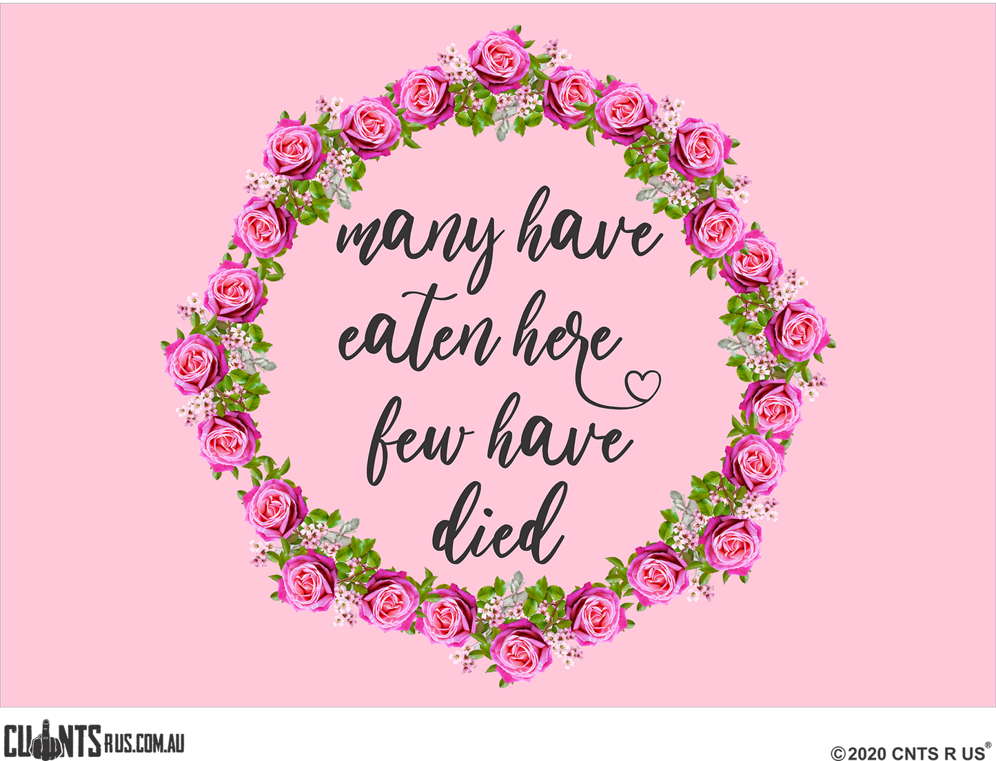 Many Have Eaten Here Few Have Died Decorative Placemat FDG26-22-31000